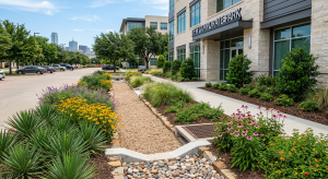 Rock landscaping
