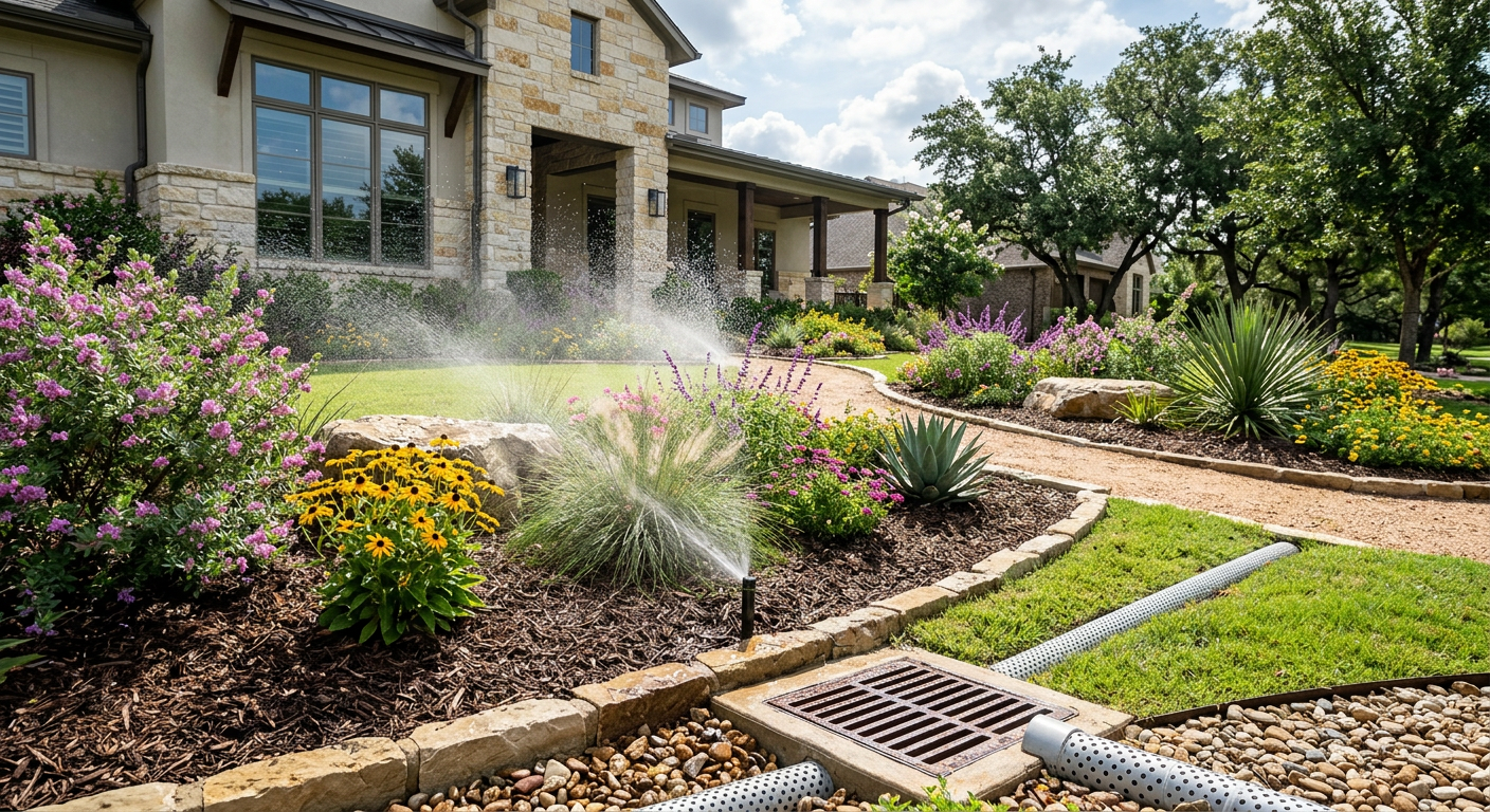 Pool landscaping